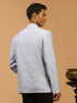 Men's Lavender Silk Blend Woven Jodhpuri